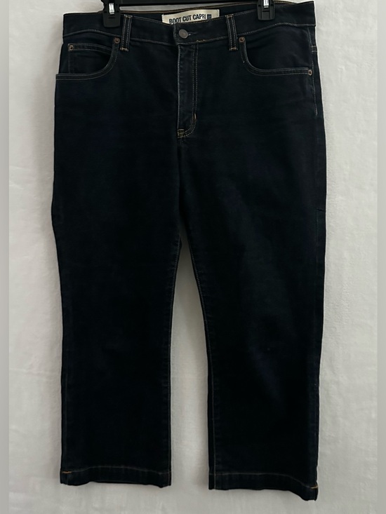 GAP Denim - Gap Boot Cut Capri Jeans Women's Size 14 Regular Dark Wash Stretch